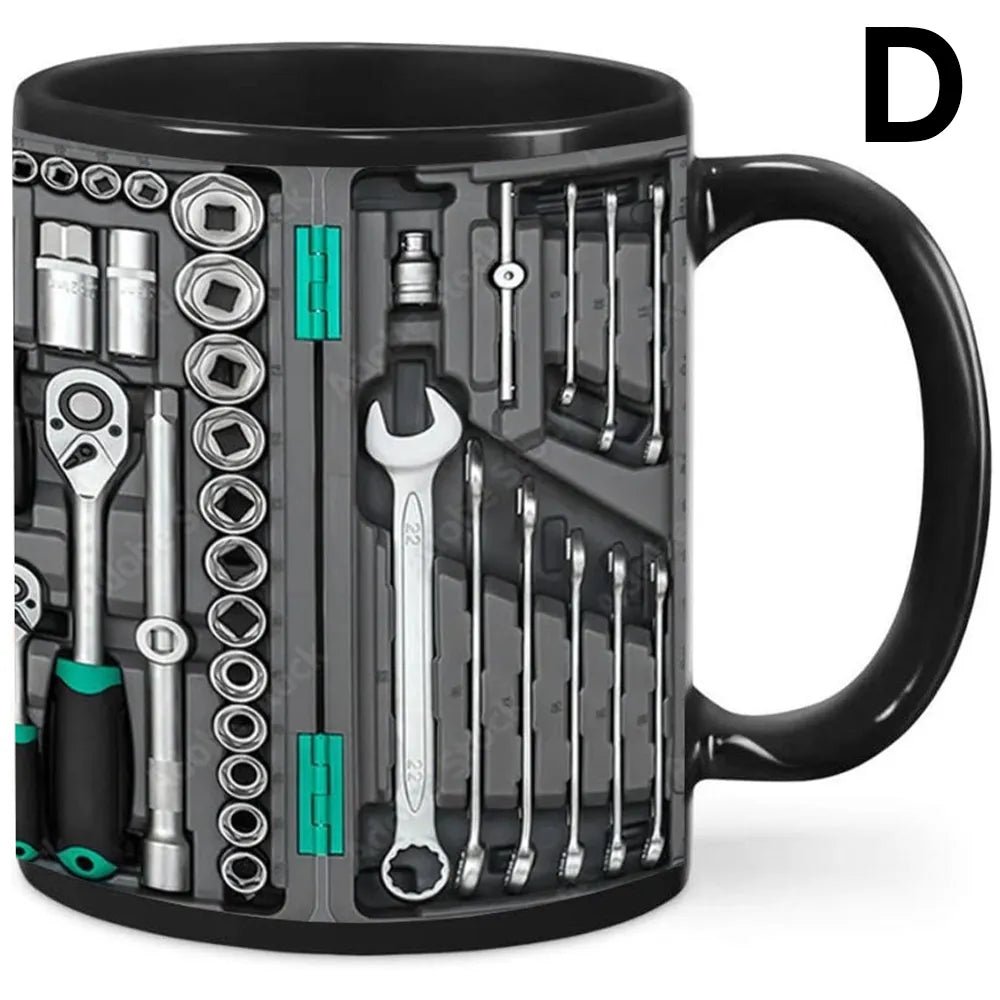 🛠️☕Уникален 3D комплект инструменти за механик - чаша за кафе