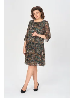 【Плащане при доставка】💥👗Нова пролетна рокля с щампа 2026（S-5XL）