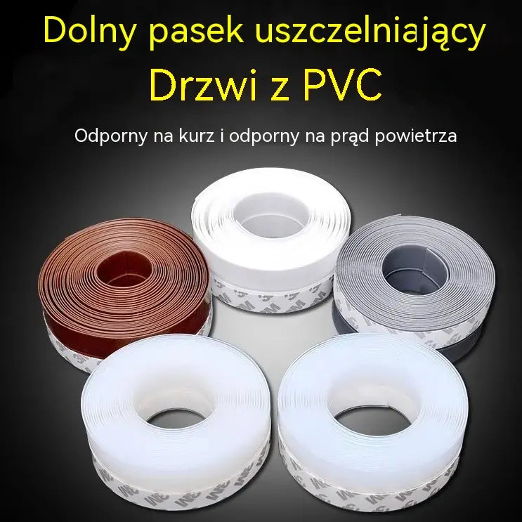 Uszczelka dolna drzwi z PVC – pyłoszczelna i chroniąca przed przeciągami