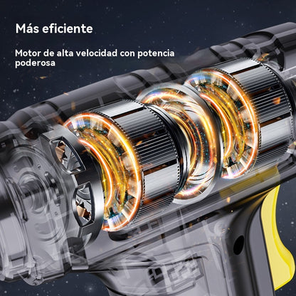 🚗💨✅  50% DE DESCUENT 🔥 Inflador de neumáticos inalámbrico portátil multifuncional con pantalla digital.
