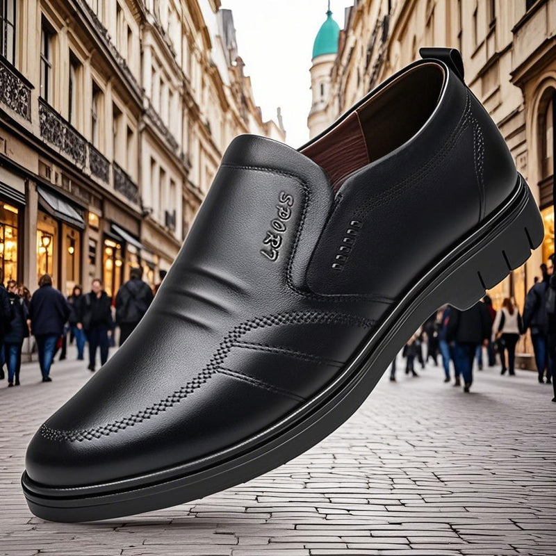 Męskie skórzane buty casualowe