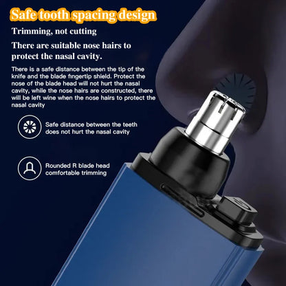 ✂🔥【Venta caliente】🔥 Recortador de vello nasal portátil: lavable y suave para la nariz