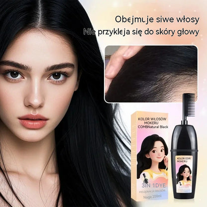 Płatność przy odbiorze🦄 Grzebień do farbowania włosów 3 w 1 – skuteczne pokrycie siwych włosów 💇‍♀️
