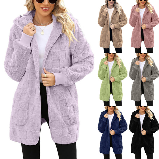 🌸☃️【Vremenski ograničena ponuda】❄️[S-5XL]🌸2025 Novi karirani kardigan od flisa za žene, ležerna jakna