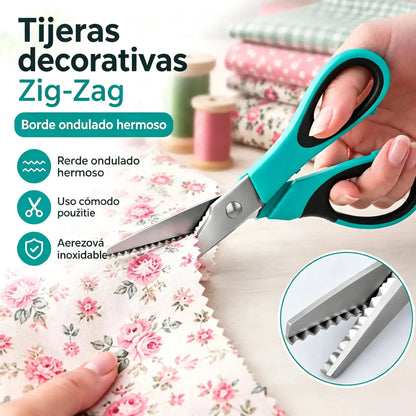✂️ Tijeras dentadas profesionales - Tijeras de tela afiladas y dentadas