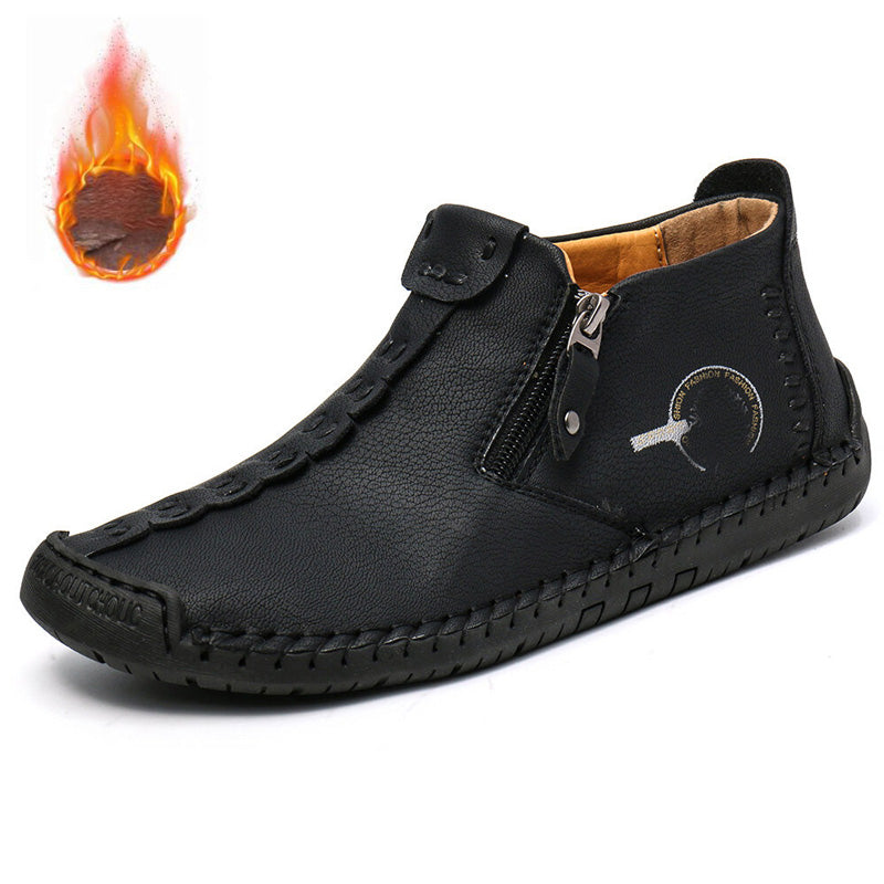 👞💥【Sezonski popust 50%】Novost Zima 2025: Moški Martens čevlji z mehko krzneno podlogo in zadrgo