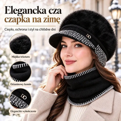 ❄️🔥 Uniwersalna i ciepła czapka jesienno-zimowa z daszkiem i nausznikami.