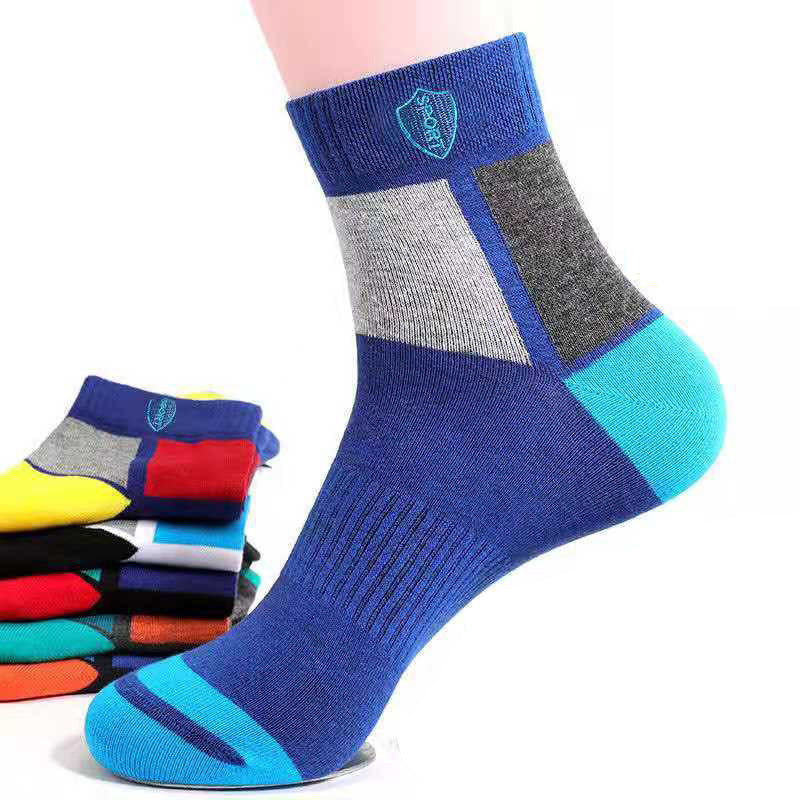 🧦【10 чифта】Дишащи, устойчиви на миризми и абсорбиращи потта спортни чорапи за мъже