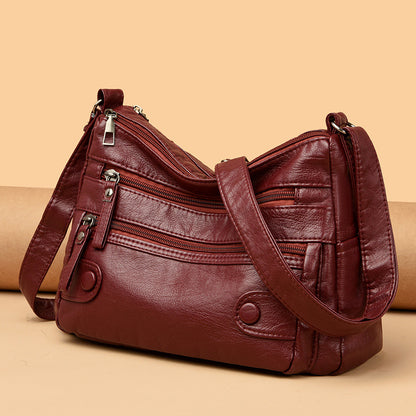 💥👜2026 Nuevo bolso de hombro de cuero suave de gran capacidad