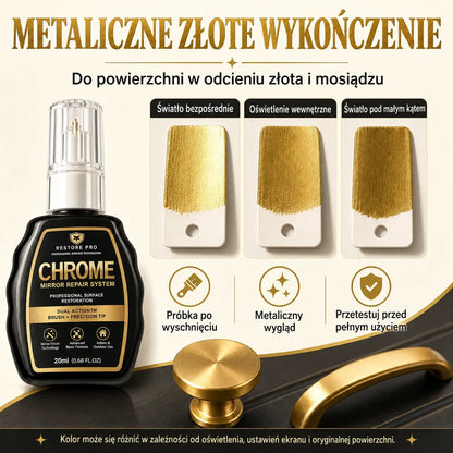 Zestaw do renowacji chromu – usuwa warstwę utlenienia i przywraca metalowym powierzchniom idealny połysk | Wysoka jakość