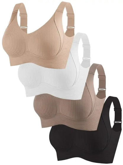 😍【Paquete de 3】Sujetador inalámbrico de una pieza para mujer❤️【40-95 kg】