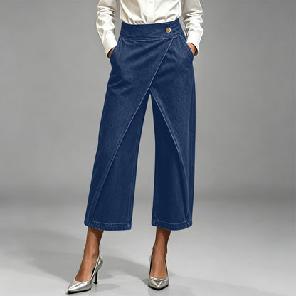 👖【S-2XL】Ženske ležerne traperice s nepravilnim crossover dizajnom