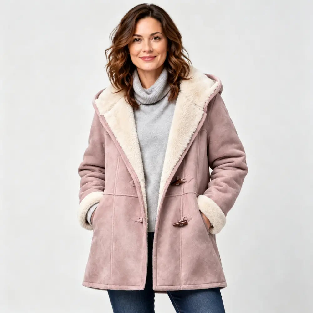 🐏🥼 50% RABATU 💖 Elegancki i ciepły płaszcz damski z imitacji zamszu, z polarową podszewką. Rozmiary S–5XL, idealny na zimę.