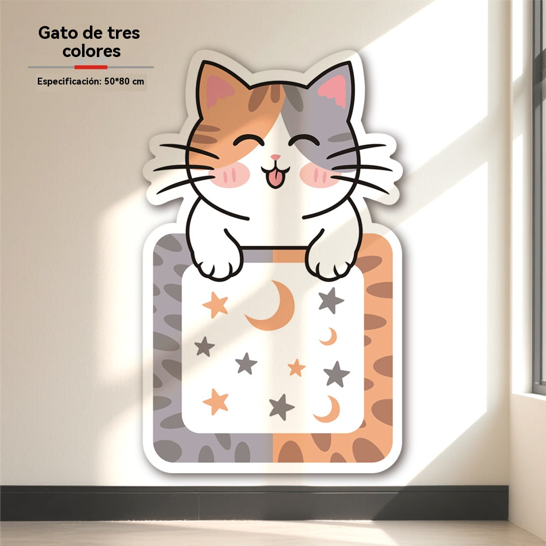 🏆【🔥Súper Ventas】🐱 Rascador Vertical para Gatos - Diseño de Cubo Autoadhesivo - Sin Agujeros, Pegar y Listo,¡Adiós a los arañazos en muebles!