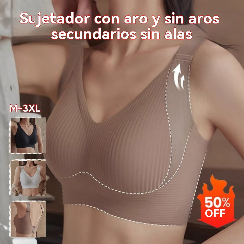 😍【Paquete de 3】Sujetador inalámbrico de una pieza para mujer❤️【40-95 kg】
