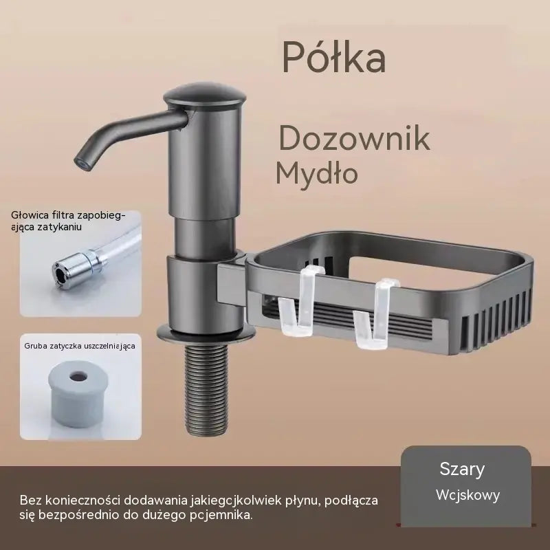 【Płatność przy odbiorze】Zestaw przedłużający rurę dozownika mydła do umywalki łazienkowej