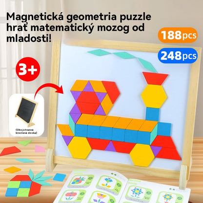 ✨【Kúp 1, získaj 1 zadarmo】Geometrické magnetické stavebné bloky Tangram