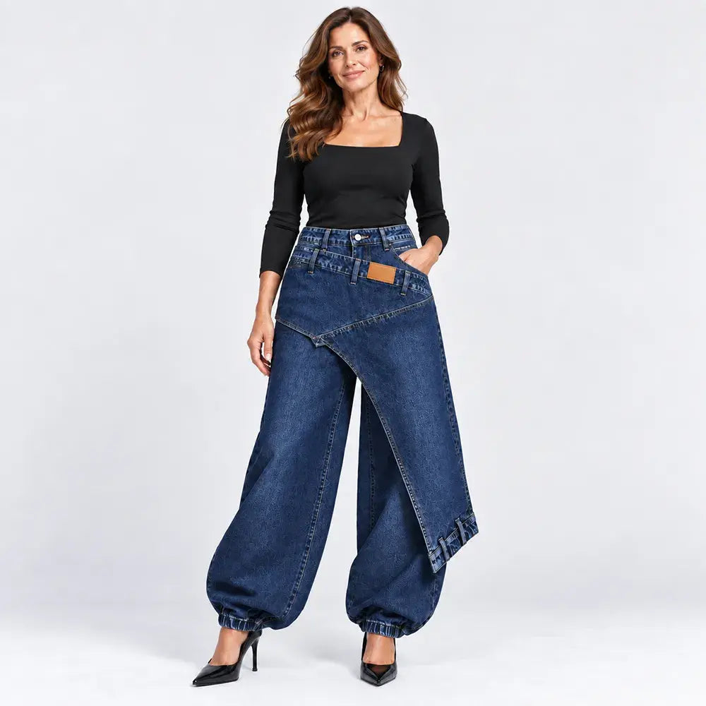 👖【XS-3XL】Stylowe i wygodne jeansy z szerokimi nogawkami