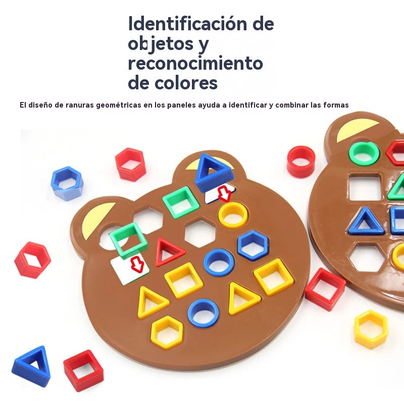 🎁🔥 Juego de combinación de geometría para niños: un juguete educativo que desarrolla el pensamiento lógico y la coordinación mano-ojo