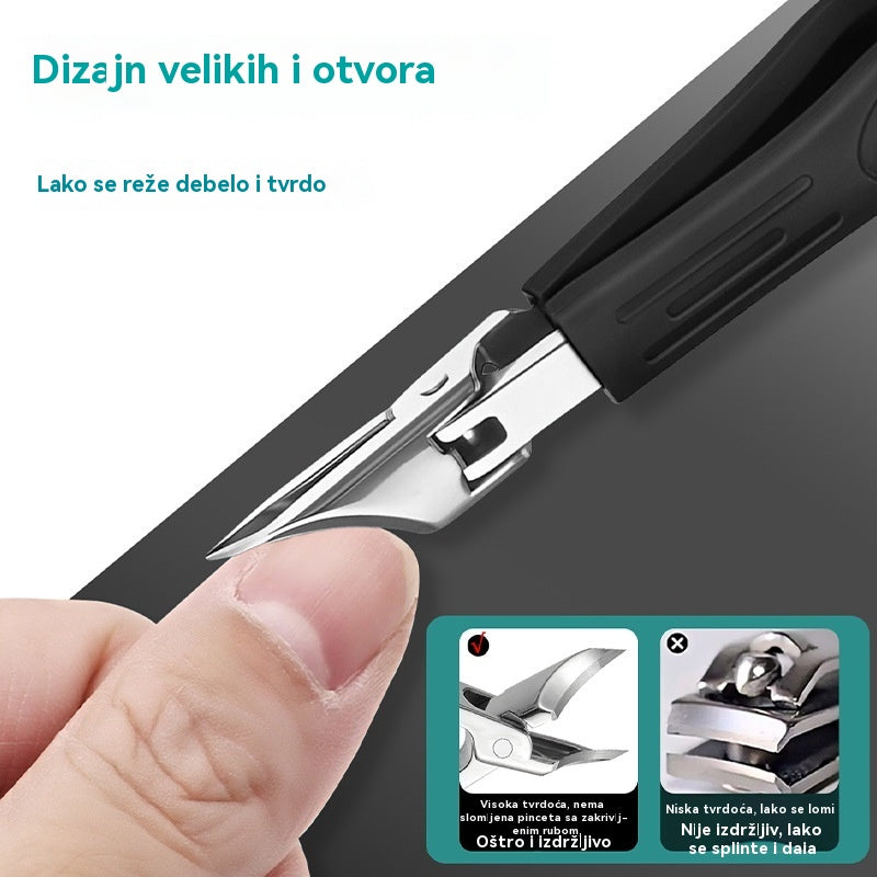 🔥【Kupite 1, dobijte 1 gratis】🔥 Škare za nokte otporne na prskanje s oštricom pod kutom od 25° (set od 3 dijela)