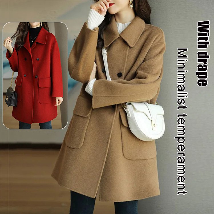 🌈🩰Nueva chaqueta de otoño-invierno, de alta calidad, de doble cachemir, adecuada para varias temporadas ✅