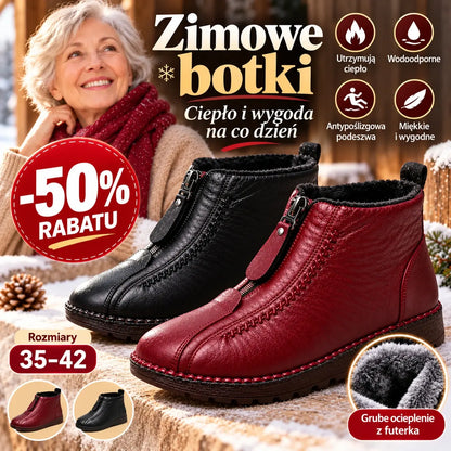❄️💦 Nowość na jesień i zimę: Ręcznie robione włoskie skórzane buty damskie (rozmiary 35–41) – doskonałe ocieplenie