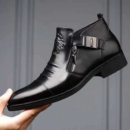 ⏰⏰🔥50%OFF🔥【39-45】Nuevas botas de cuero para hombre, piel de vacuno de alta calidad, hechas a mano.