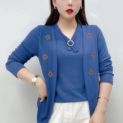 🎁💕【M-5XL】Doamnelor, vedeți acest nou tricou! Fabricat din bumbac pur, este moale și călduros.