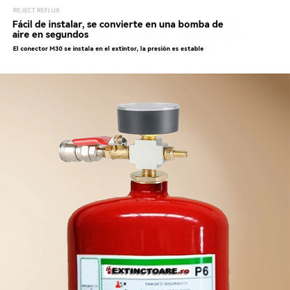 👍👍Conversión de botella extintora de incendios casera a cilindro de gas para gran altitud, cilindro de gas para acampar al aire libre y picnic, válvula de gas recargable.