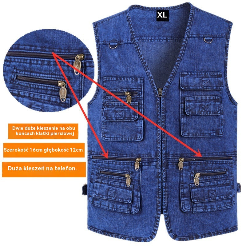 🔥 【Kup 1, otrzymaj 1 gratis】🦺50% OFF【XL-7XL】Ponadczasowy design, solidne wykonanie – kamizelka, która zawsze pasuje