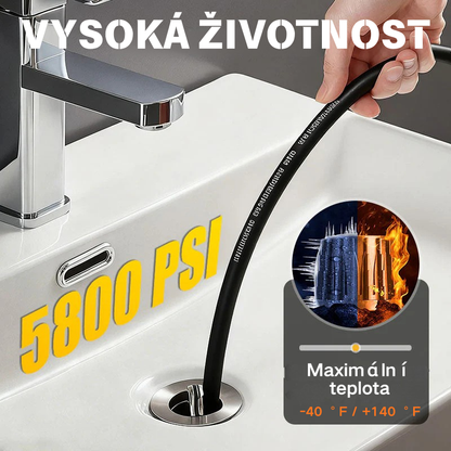 🔗Narzędzie do czyszczenia śmieci podłączane do myjni samochodowej 🚰Odkurzacz do śmieci w łazience/kuchni 🧹Silny strumień wody do szybkiego uwalniania, odporny na wysokie ciśnienie i szczelny 💧Niezbędny w każdym domu