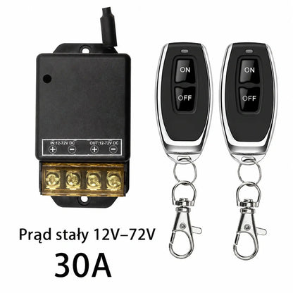 【HOT SALE】Bezprzewodowy przełącznik zdalnego sterowania 30A przekaźnik dużej mocy