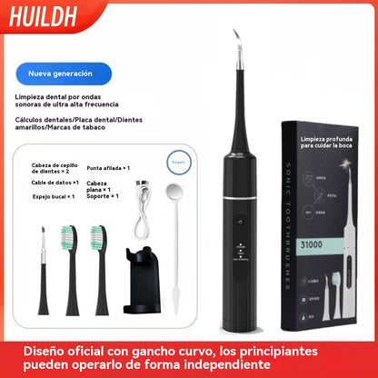 ✨🦷【SMART🔥-40%】Limpiador dental ultrasónico 2 en 1, eliminador de sarro y cepillo de dientes eléctrico