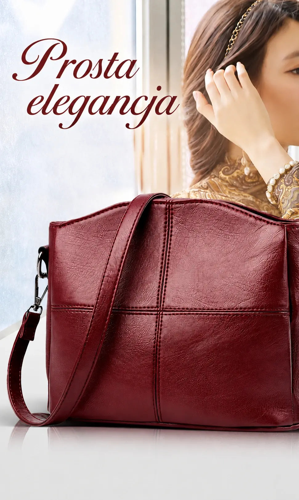 【Starannie wyselekcjonowana skóra premium】Elegancka torebka na ramię w stylu vintage