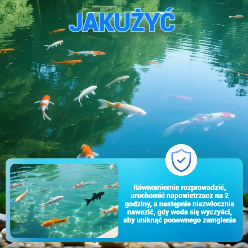 🐟 500 g Premium Pond Powder | Klarowanie wody i kontrola glonów 🌊