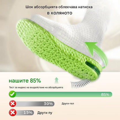 📢📢43% ОТСТЪПКА!! ⏰ Удобни, подплатени стелки за обувки, които увеличават височината: ходете без усилие и стилно!👟