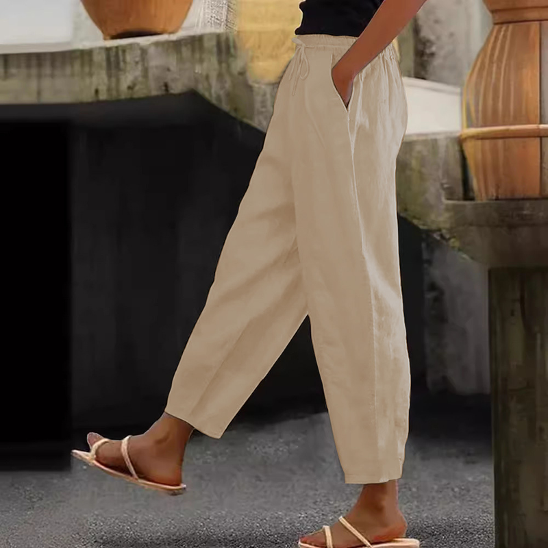 😍Zadnji dan promocije - 50% popusta💕【S-5XL】Ženske ležerne hlače od pamuka i lana