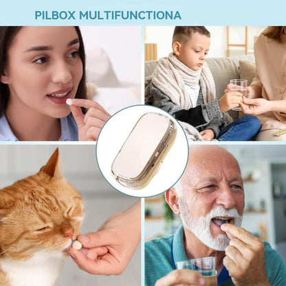 💊【¡Compra 1 y llévate 1 gratis!】🧰 Pastillero multifuncional portátil, hermético y a prueba de humedad