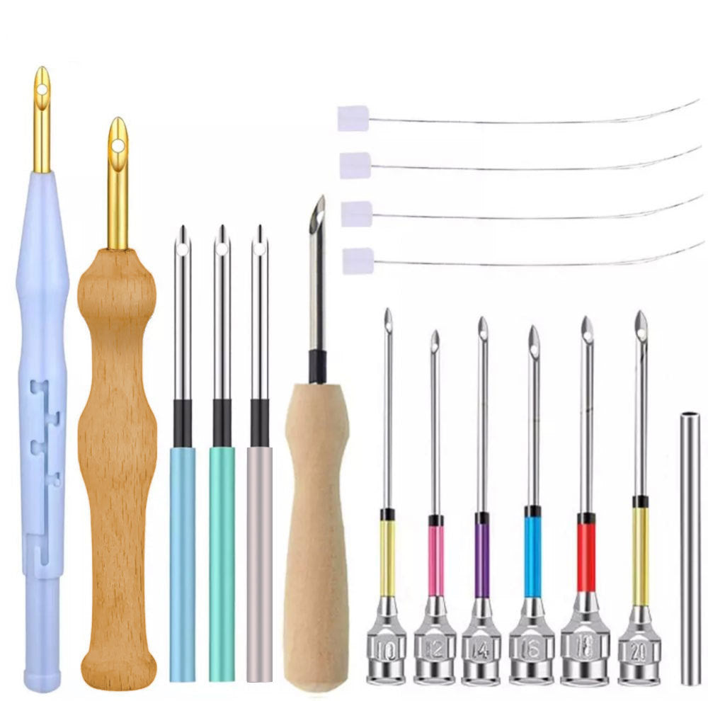 🌸🌸【17 PCS】Juego de herramientas de bordado y tejido para bricolaje