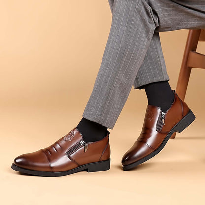 💥👞【Descuento en Nuevos Productos】🔥【39-48】Zapatos de Cuero para Hombre con Estampado de León – Elegantes, Modernos y Perfectos para un Estilo Único
