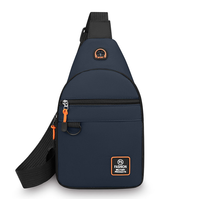 🎒 ✨ Bolso bandolera resistente al agua con múltiples bolsillos – almacenamiento organizado, correa ajustable y puerto para auriculares