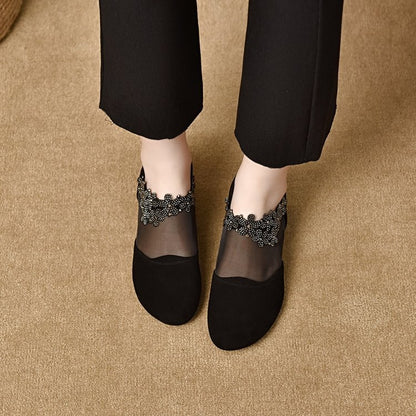 🔥✨【35-41】🏆2025 Nuevos Tacones de Cuña con Fondo Suave de Malla Hueca para Mujer