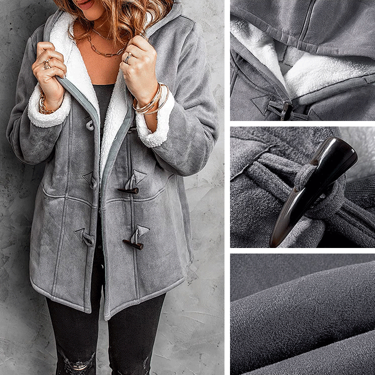 🥼🐏💖【Zimska novost 50% popusta】【S-5XL】2025 Modna i topla ženska jakna od antilopa sa flis podlogom, zimska jaknaza slobodno vrijeme