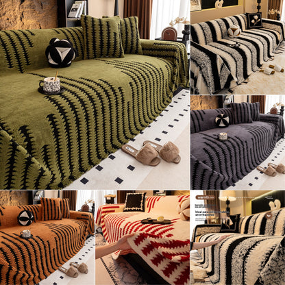 🛋️Oferta especial de Navidad para madrugadores:🎉 funda de sofá suave y antideslizante de felpa🍂【180*150cm】