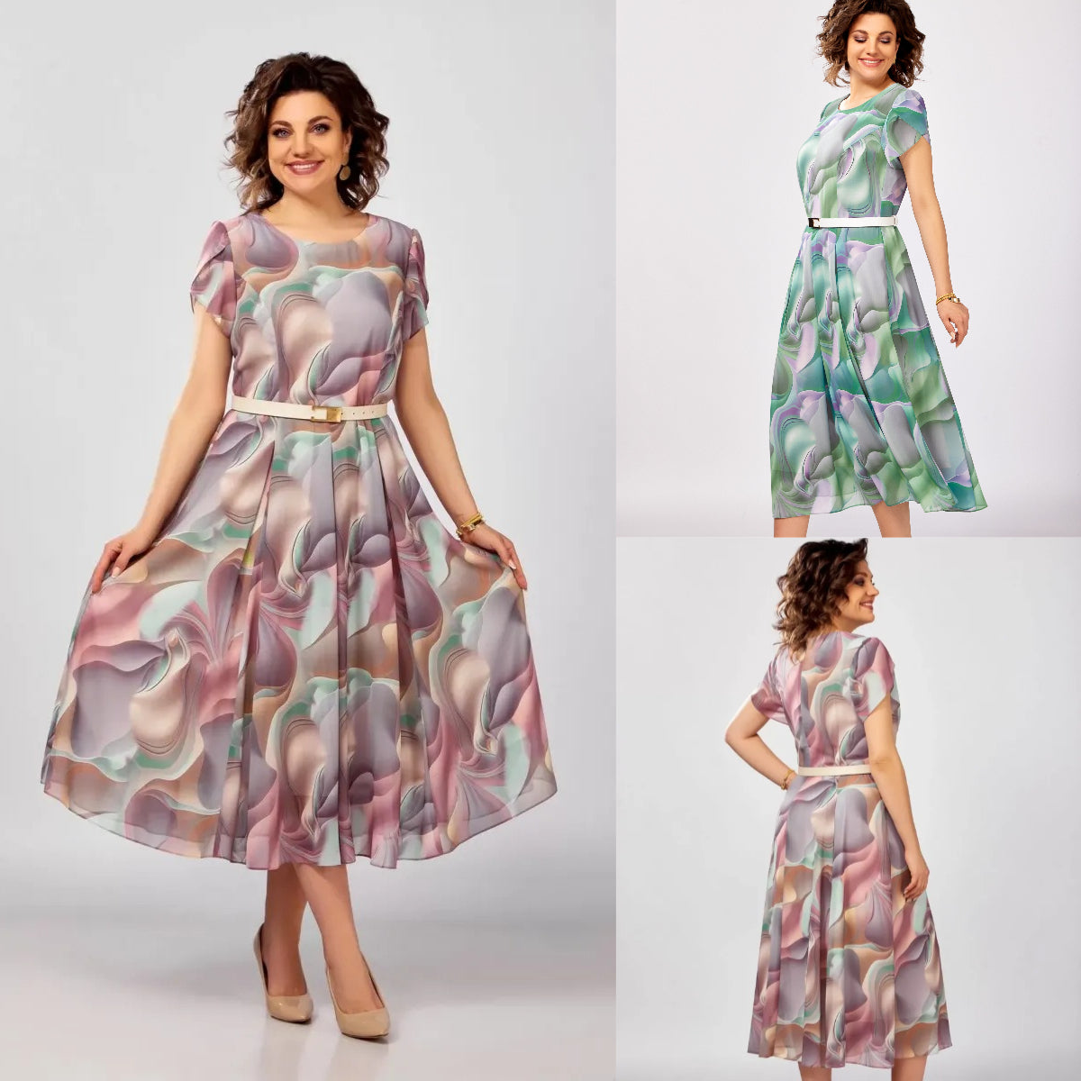 【Płatność przy odbiorze】🥰Nowa i elegancka, wysokiej jakości sukienka z szyfonu（S-5XL）