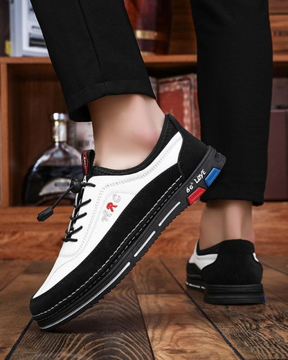 💯🔥【39-48】Muške poslovno-ležerne cipele izrađene su od vodootporne i otporne na mrlje kože s mekim potplatom za udobno nošenje.