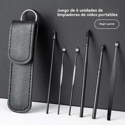 👂 Juego de 6 herramientas para eliminar cerumen con bolsa de almacenamiento | Kit completo para el cuidado auditivo | 🎁 Compra 1 y llévate 1 gratis