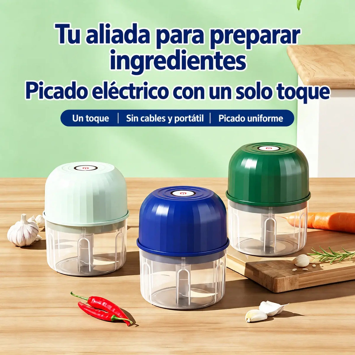 ✨ Minipicadoras de carne eléctricas e inalámbricas