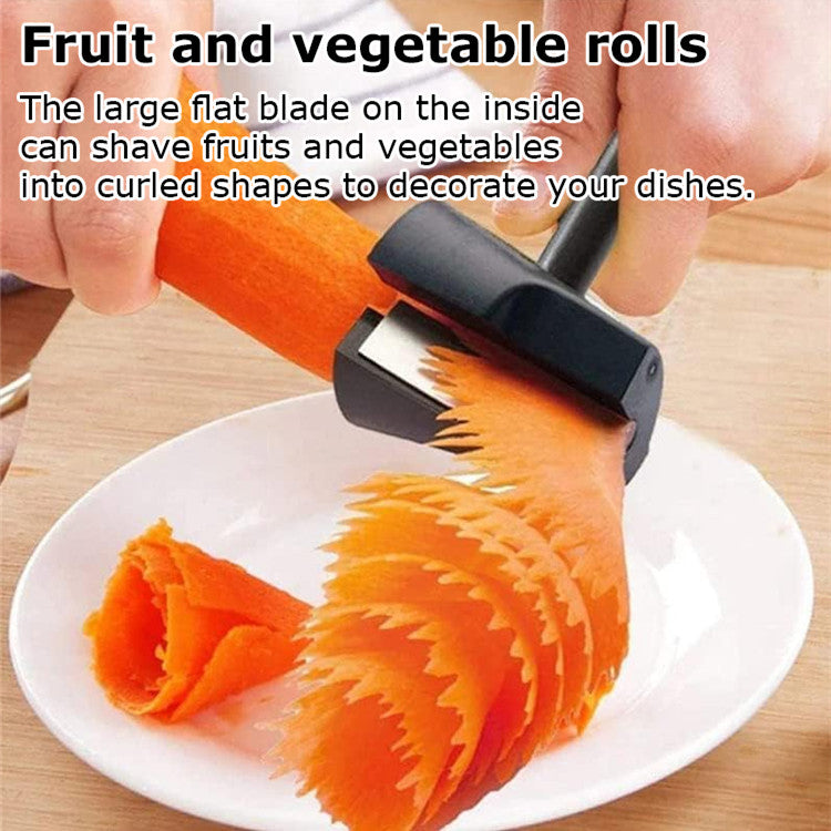 🔥 2 piezas【Compra 1 y llévate 1 gratis】 💮 Herramienta para pelar y cortar frutas y verduras — Fabricada con acero inoxidable 304