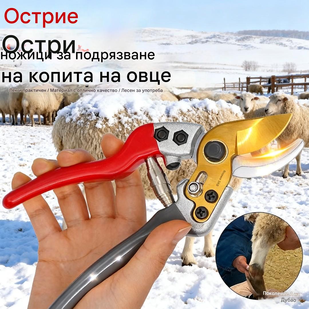 🐏✂️【Разпродажба – До 50% отстъпка!】 Професионални многофункционални ножици за копита – за овце, крави и коне